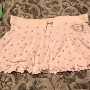 Pink Juicy Couture mini ruffle skirt